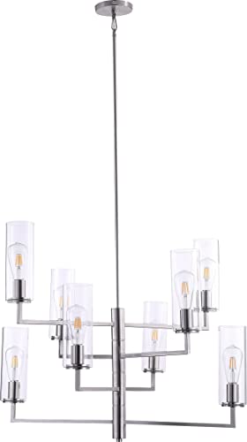 Minka-Lavery 4048-84 Acacia Eight Light Chandelier, Brushed Nickel Alternate Image.jpg