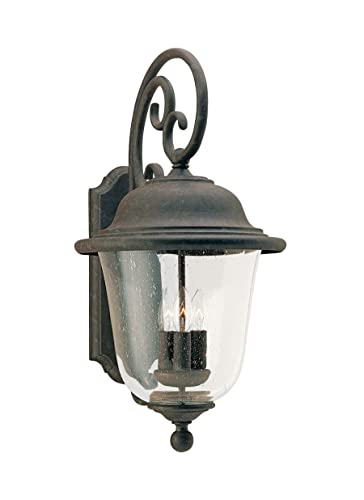 Generation Lighting 8461EN-46 Trafalgar Three Light Outdoor Wall Lantern, Oxidized Bronze Alternate Image.jpg