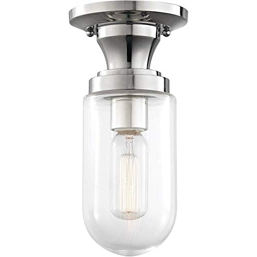 Mitzi H124601-PN Clara One Light Semi Flush Mount, Polished Nickel Alternate Image.jpg