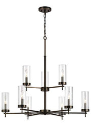 Visual Comfort Studio 3190309EN-778 Zire Nine Light Chandelier, Brushed Oil Rubbed Bronze Alternate Image.jpg