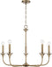 Capital Lighting 448951AD Presley Five Light Chandelier, Aged Brass Alternate Image 4.jpg