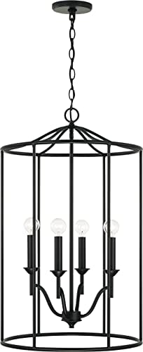Capital Lighting 542041MB Peyton Four Light Foyer Pendant, Matte Black Alternate Image 4.jpg
