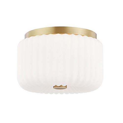 Mitzi H340502-AGB Lydia Two Light Flush Mount, Aged Brass Alternate Image.jpg