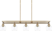 Capital Lighting 821151AD-426 Mid Century Five Light Island Pendant, Aged Brass Alternate Image.jpg