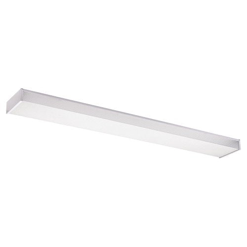 Generation Lighting 59132LE-15 Drop Lens Fluorescent Two Light Flush Mount, White Alternate Image.jpg