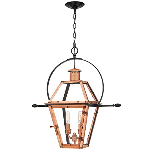 Quoizel RO2811AC Rue De Royal Two Light Pendant, Aged Copper Alternate Image 4.jpg
