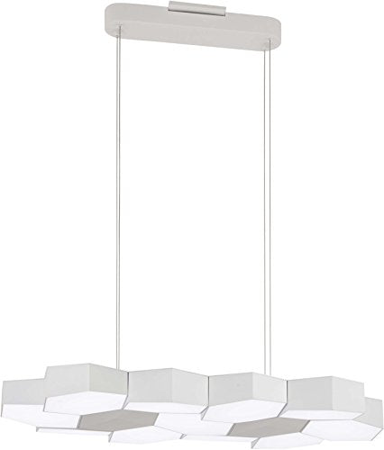 George Kovacs P8219-044B-L Hexacomb LED Pendant, Matte White Alternate Image.jpg