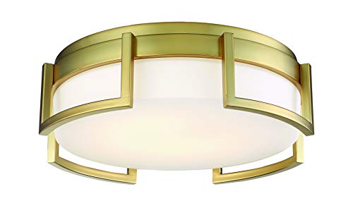 George Kovacs P953-1-248-L Bezel Set LED Flush Mount, Honey Gold Alternate Image.jpg