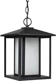 Generation Lighting 69029EN3-12 Hunnington One Light Outdoor Pendant, Black Alternate Image.jpg