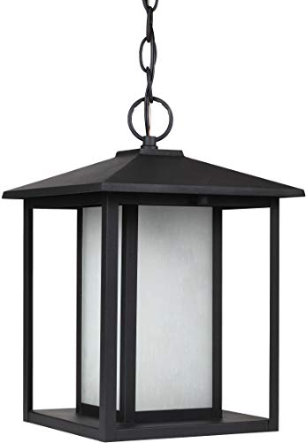 Generation Lighting 69029EN3-12 Hunnington One Light Outdoor Pendant, Black Alternate Image.jpg