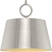 Progress P500367-009 Parkhurst Collection One-Light New Traditional Brushed Nickel Metal Pendant Light Alternate Image.jpg