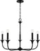 Capital Lighting 448951MB Presley Five Light Chandelier, Matte Black Alternate Image 4.jpg