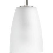 Progress P500029-009 Leap Collection One-Light Brushed Nickel Etched Glass Modern Pendant Light Alternate Image.jpg