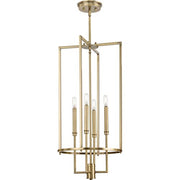 Progress P500363-163 Elara Collection Four-Light New Traditional Vintage Brass  Chandelier Foyer Light Alternate Image.jpg
