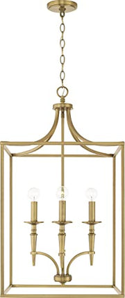 Capital Lighting 542641AD Abbie Four Light Foyer Pendant, Aged Brass Alternate Image 4.jpg