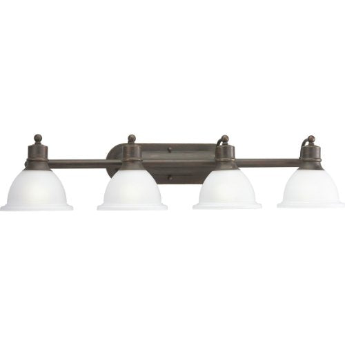 Progress P3164-20 Madison Collection Four-Light Antique Bronze Etched Glass Traditional Bath Vanity Light Alternate Image.jpg