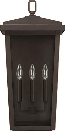 Capital Lighting 926232OZ Donnelly Three Light Outdoor Wall Lantern, Oiled Bronze Alternate Image.jpg
