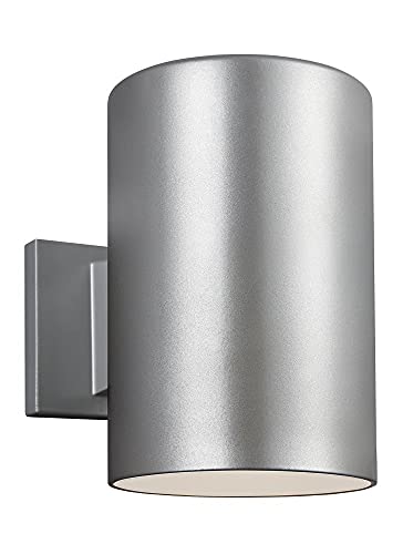 Visual Comfort Studio 8313901-753/T Outdoor Cylinders One Light Outdoor Wall Lantern, Painted Brushed Nickel Alternate Image.jpg