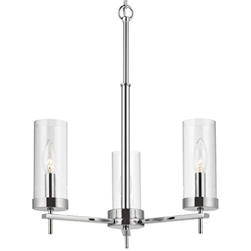 Visual Comfort Studio 3190303-05 Zire Three Light Chandelier, Chrome Alternate Image.jpg
