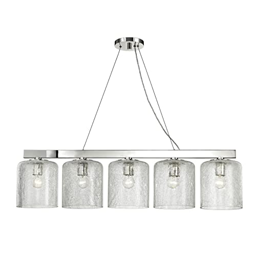 Hudson Valley 3240-PN Charles Five Light Island Pendant, Polished Nickel Alternate Image.jpg