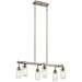 Kichler 43059CLP Braelyn Six Light Linear Chandelier, Classic Pewter Alternate Image.jpg