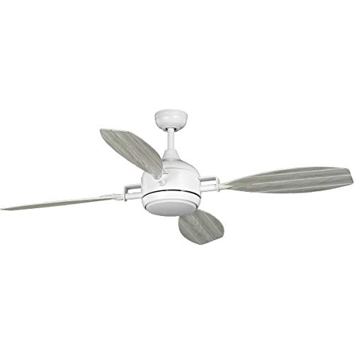 Progress P250040-028-30 Rudder Collection Indoor/Outdoor 56" Four-Blade Satin White Ceiling Fan Alternate Image.jpg