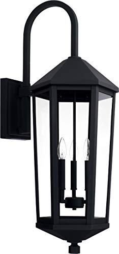 Capital Lighting 926932BK Ellsworth Three Light Outdoor Wall Lantern, Black Alternate Image.jpg