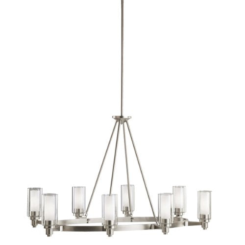 Kichler 2345NI Circolo Eight Light Chandelier, Brushed Nickel Alternate Image.jpg