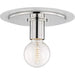 Mitzi H137501S-PN/WH Milo One Light Flush Mount, Polished Nickel/White Alternate Image.jpg