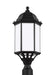Generation Lighting 8238751EN3-12 Sevier One Light Outdoor Post Lantern, Black Alternate Image.jpg