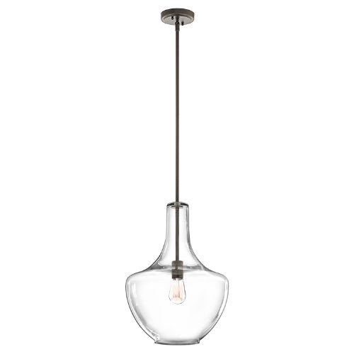 Kichler 42046OZCS Everly One Light Pendant, Olde Bronze Alternate Image.jpg