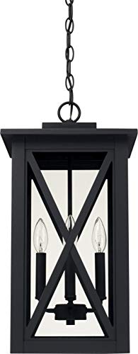 Capital Lighting 926642BK Avondale Four Light Outdoor Hanging Lantern, Black Alternate Image.jpg