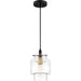 Quoizel NAO1507EK Naomi One Light Mini Pendant, Earth Black Alternate Image.jpg
