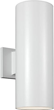 Visual Comfort Studio 8413897S-15 Outdoor Cylinders LED Outdoor Wall Lantern, White Alternate Image.jpg