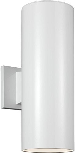 Visual Comfort Studio 8413897S-15 Outdoor Cylinders LED Outdoor Wall Lantern, White Alternate Image.jpg