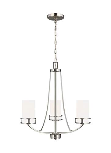 Generation Lighting 3121603EN3-962 Robie Three Light Chandelier, Brushed Nickel Alternate Image.jpg