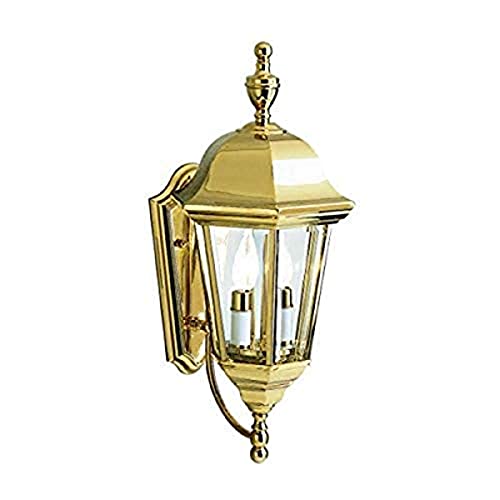 Kichler 9439PB Grove Mill Two Light Outdoor Wall Mount, Polished Brass Alternate Image.jpg