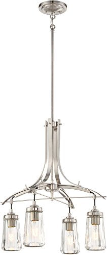 Minka-Lavery 3304-84 Poleis Four Light Chandelier, Brushed Nickel Alternate Image.jpg