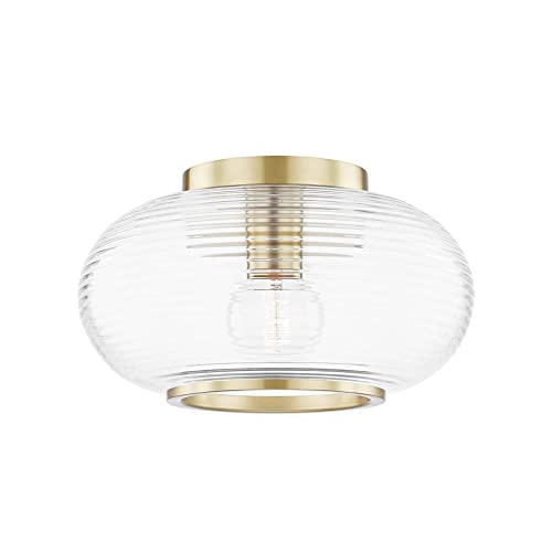 Mitzi H418501-AGB Maggie One Light Flush Mount, Aged Brass Alternate Image.jpg