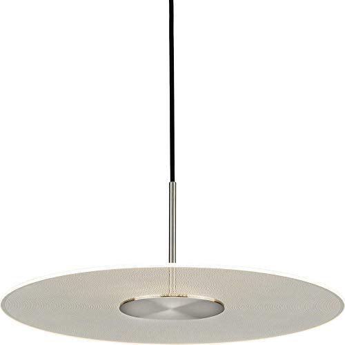 Progress P500318-009-30 Spoke LED Collection Brushed Nickel Modern Style Hanging Pendant Light Alternate Image.jpg