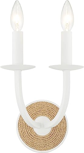 Minka-Lavery 2122-655 Lanton Two Light Wall Sconce, Sand White Alternate Image.jpg