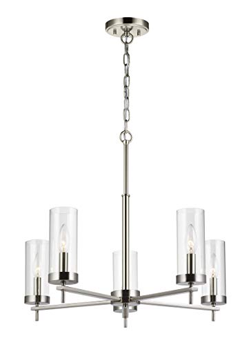 Visual Comfort Studio 3190305EN-962 Zire Five Light Chandelier, Brushed Nickel Alternate Image.jpg