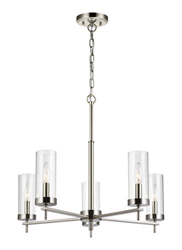 Visual Comfort Studio 3190305-962 Zire Five Light Chandelier, Brushed Nickel Alternate Image.jpg