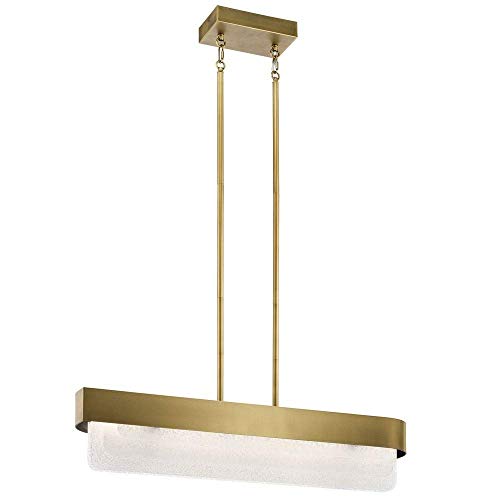 Kichler 44160NBRLED Serene LED Linear Chandelier, Natural Brass Alternate Image.jpg