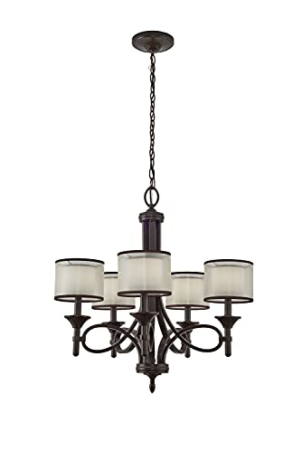 Kichler 42381MIZ Lacey Five Light Chandelier, Mission Bronze Alternate Image.jpg