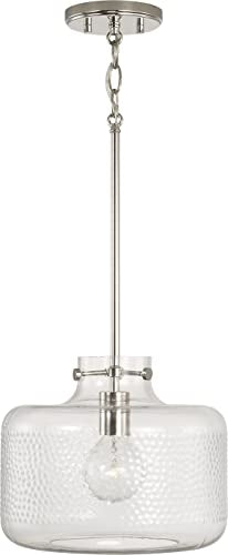 Capital Lighting 342512PN Brighton One Light Pendant, Polished Nickel Alternate Image 3.jpg