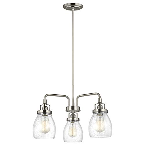 Generation Lighting 3114503-962 Belton Three Light Chandelier, Brushed Nickel Alternate Image.jpg