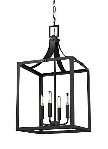 Generation Lighting 5340604EN-12 Labette Four Light Hall / Foyer, Black Alternate Image.jpg