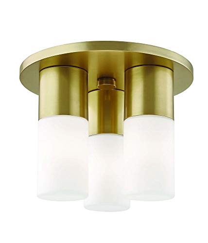 Mitzi H196503-AGB Lola LED Flush Mount, Aged Brass Alternate Image.jpg