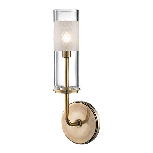 Hudson Valley 3901-AGB Wentworth One Light Wall Sconce, Aged Brass Alternate Image.jpg